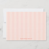 ピンクのフクロウのバースデーパーティ招待状(どの年齢でも) 招待状 (裏面)