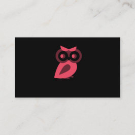 ピンクのフクロウの名刺 名刺