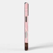 ピンクのフクロウ木目のパターンあなたの色を選択 Case-Mate iPhoneケース (裏面 / 右)