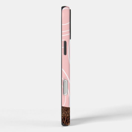 ピンクのフクロウ木目のパターンあなたの色を選択 Case-Mate iPhoneケース (裏面 / 右)