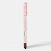 ピンクのフクロウ木目のパターンあなたの色を選択 Case-Mate iPhoneケース (裏面 / 右)