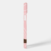 ピンクのフクロウ木目のパターンあなたの色を選択 Case-Mate iPhoneケース (裏面 / 右)