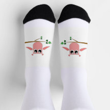 ピンクのフクロミソックス