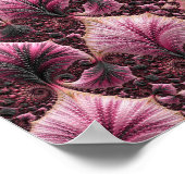 ピンクのフラクタル ポスター (角)
