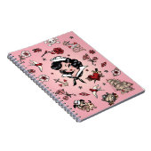 ピンクのフラフススージーなセーラーノート ノートブック (右側)