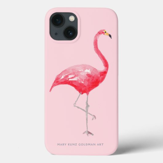 ピンクのフラミンゴかわいい熱帯鳥の熱帯雨林ガーリー Case-Mate iPhoneケース (裏面)