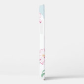 ピンクのフラミンゴとエキゾチックな花、ヤシの葉、ワイ Case-Mate iPhoneケース (裏面 / 右)