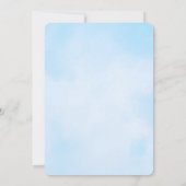 ピンクのフラミンゴとトロピカルフルーツ赤ちゃんシャワー 招待状 (裏面)