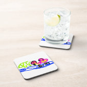 ピンクのフラミンゴのウェディングサマー コースター (右側)