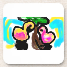 ピンクのフラミンゴのウェディング コースター