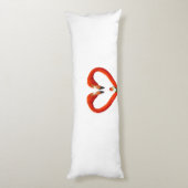 ピンクのフラミンゴのカップルが白 ボディピロー (裏面 (縦))