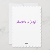 ピンクのフラミンゴのクリスマスパームツリー パーソナライズ シーズンカード (裏面)