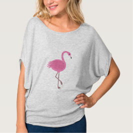 ピンクのフラミンゴのティー|のTシャツ Tシャツ