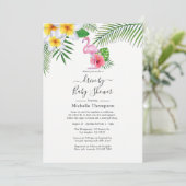 ピンクのフラミンゴのトロピカルドライブ(シャワー付) 招待状 (スタンド正面)