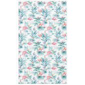 ピンクのフラミンゴのトロピカル離れのパターン テーブルクロス (正面)