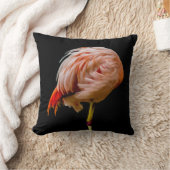 ピンクのフラミンゴの棒つきキャンデー クッション (ブランケット)