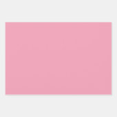 ピンクのフラミンゴの楽園:水彩パターン ラッピングペーパーシート (正面2)