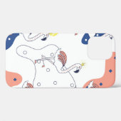 ピンクのフラミンゴの美しさで、クラウンの継ぎ目のないパター Case-Mate iPhoneケース (裏面 (横))