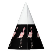 ピンクのフラミンゴの誕生会の帽子 パーティーハット (裏面)