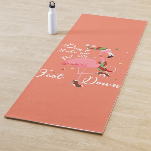 ピンクのフラミンゴの贈り物に足を置かせないように ヨガマット (インサイチュ)