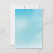 ピンクのフラミンゴの赤ちゃんシャワー絵本 カード (裏面)