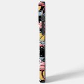 ピンクのフラミンゴの鳥と夕日 |トロピカルタンゴ Case-Mate iPhoneケース (裏面 / 左)