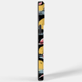 ピンクのフラミンゴの鳥と夕日 |トロピカルタンゴ Case-Mate iPhoneケース (裏面 / 右)