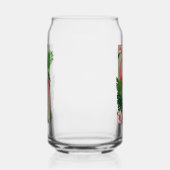 ピンクのフラミンゴグリーン離れのユリ ガラス缶 (左)