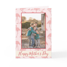 ピンクのフラミンゴスがお母さんの日の写真に