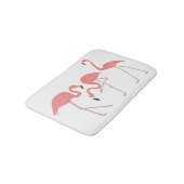 ピンクのフラミンゴスの熱帯性弱虫 バスマット (アングル)