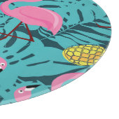 ピンクのフラミンゴスヤシ：エキゾチックなハワイ カッティングボード (角)