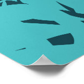 ピンクのフラミンゴスヤシ:エキゾチックなハワイ ポスター (角)