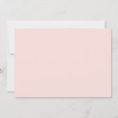 ピンクのフラミンゴトロピカルビーチウェディング 招待状 (裏面)