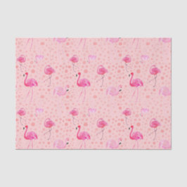 ピンクのフラミンゴパターンティッシュペーパー 薄葉紙