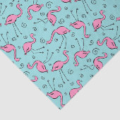ピンクのフラミンゴパターン 薄葉紙 (詳細)