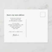 ピンクのフラミンゴビーチサンセットアンケート場所 案内ポストカード (裏面)