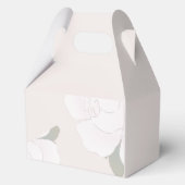 ピンクのフラミンゴ女の子の赤ちゃんシャワー フェイバーボックス (裏面)