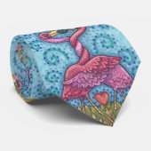 ピンクのフラミンゴ愛好家ネクタイ ネクタイ (ロール)