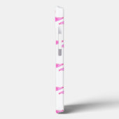 ピンクのフラミンゴ模様 |モノグラム Case-Mate iPhoneケース (裏面 / 左)
