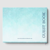 ピンクのフラミンゴ熱帯花の花束 ゲストブック (裏面)