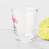 ピンクのフラミンゴ独身最後の夜ギフトアイデア ショットグラス (右)