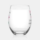 ピンクのフラミンゴ絶妙なピンクのメガネの名前 ステムなしワイングラス (左)