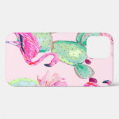 ピンクのフラミンゴ，エキゾチックな鳥，優しい花，バラ, Case-Mate iPhoneケース (裏面 (横))