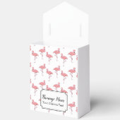 ピンクのフラミンゴ カクテル パーティー フェイバーボックス (見開き)