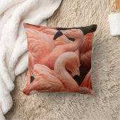 ピンクのフラミンゴ クッション (ブランケット)