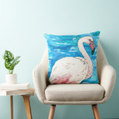 ピンクのフラミンゴ クッション (椅子)