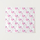 ピンクのフラミンゴ タペストリー (正面(横))