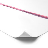 ピンクのフラミンゴ & ハイビスカストロピカルバナーポスター ポスター (角)