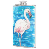 ピンクのフラミンゴ フラスク (左)