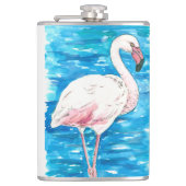 ピンクのフラミンゴ フラスク (正面)